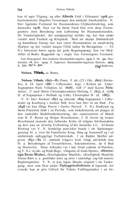 Nielsen. Af de talrige Slægter med Patronymet N. skal ... - Rosekamp