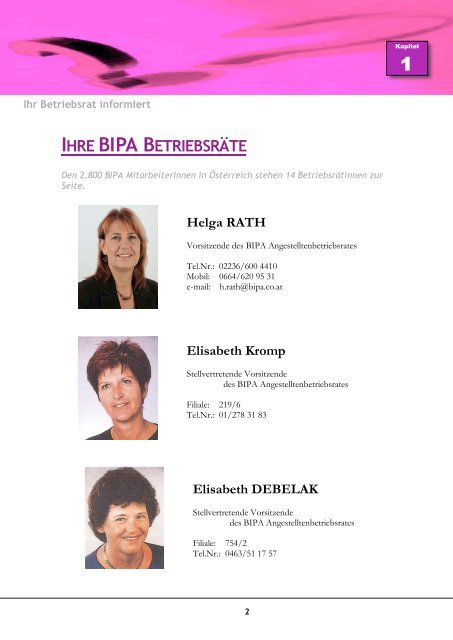 Titelseite Bipa 2008 - linea7.com
