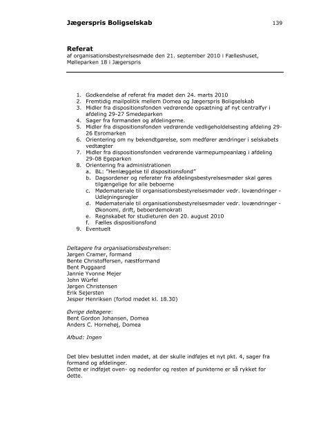 2900 Orgmøde referat endelig 21-09-10 - Domea