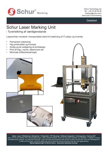 Schur Laser Marking Unit