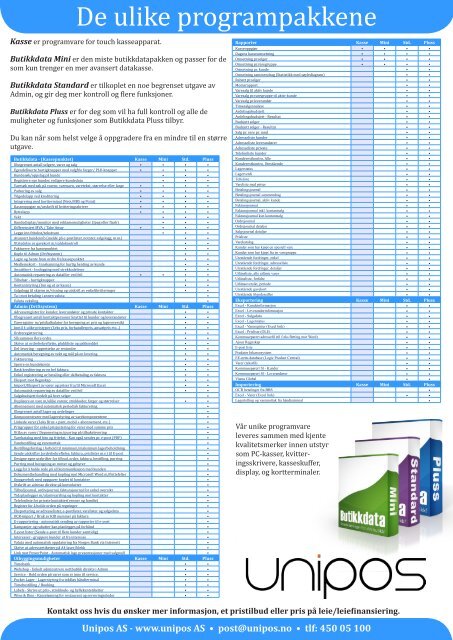 Neste generasjons kassesystem - Unipos