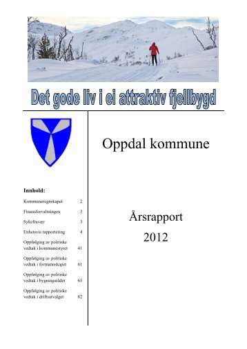 Årsrapport 2012 - Oppdal kommune