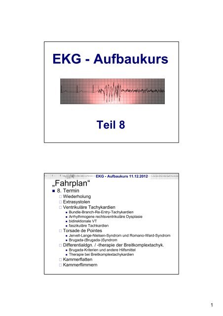 Ekg Aufbaukurs