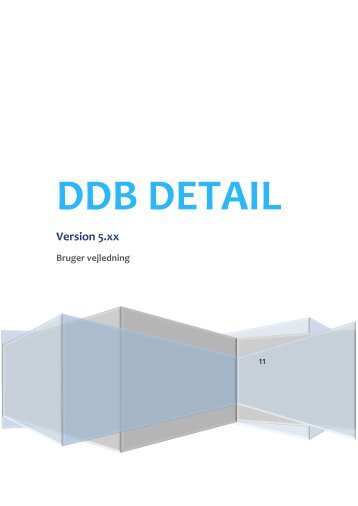 DDB Detail vejledning version 5.xx - DDB Data