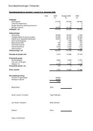 Regnskab 2009 og budget 2010 - Grundejerforeningen Trekanten