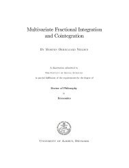 Multivariate Fractional Integration and Cointegration - American ...