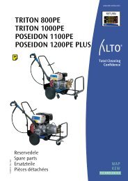 triton 800pe, triton 1000pe & poseidon 1100pe - Nilfisk-alto ...