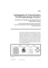 Fastlæggelse af virksomhedens forretningsmæssige situation