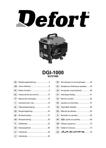 Manual DGI-1000 (a1-a3_1).indd - Defort