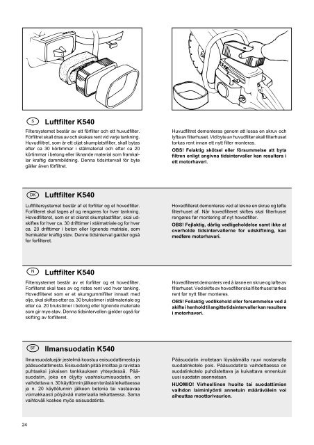 OM, K540, K650 AII, K700AII, K850 II, K1200 II, 2001-08, SE - Klippo