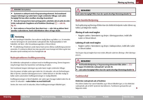 ŠkodaRoomster INSTRUKTIONSBOG - Media Portal - Škoda Auto