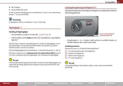 ŠkodaRoomster INSTRUKTIONSBOG - Media Portal - Škoda Auto