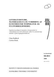 litteraturstudie, materialedata og vurdering af egnethed for temperatur