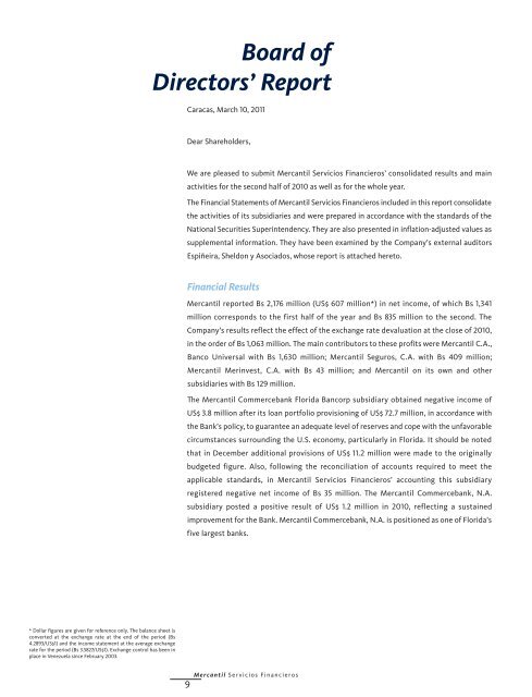 ANNUAL REPORT 2010