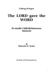 The LORD gave the WORD - The Spirit of Prophecy Publications