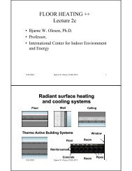 FLOOR HEATING ++ Lecture 2c