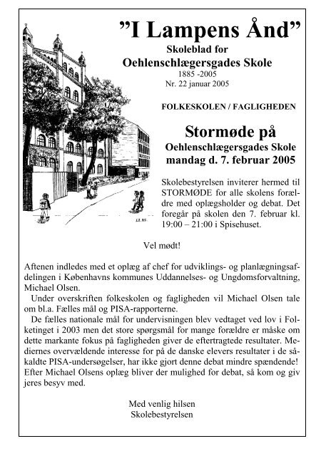 Skoleblad 22 2005 748 Kb - Oehlenschlægersgades Skole ...