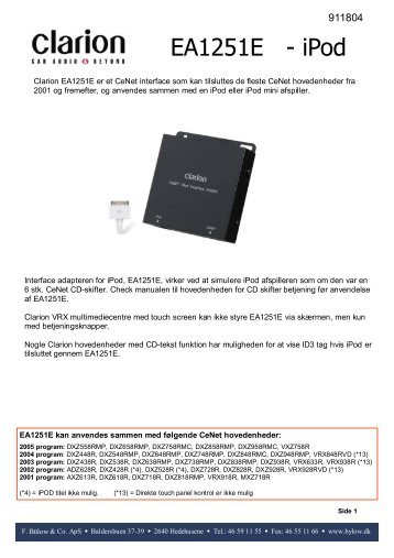 Informationsark m. monteringsvejledning (pdf)