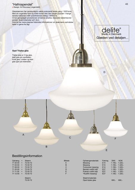 Delite maritim 2011 catalogue