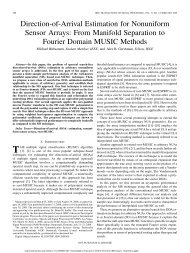 From manifold separation to Fourier domain MUSIC - Technische ...
