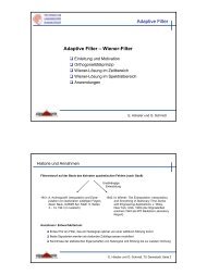 Adaptive Filter Adaptive Filter – Wiener-Filter