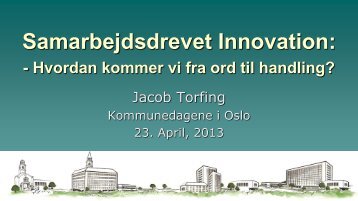 Samarbejdsdrevet Innovation: - KS