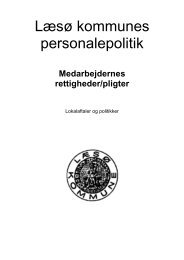 Personalepolitik pligter og rettighederforslag - Læsø Kommune