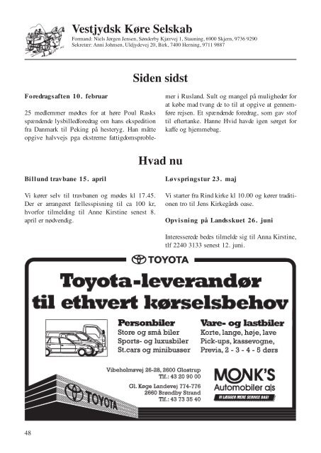 Køresporten nr. 2 1999.pdf - Karetmager.dk