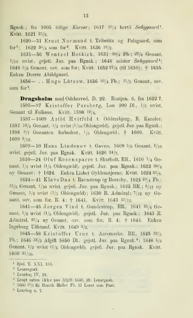 Danmark-Norges Len og Lensmænd 1596-1660