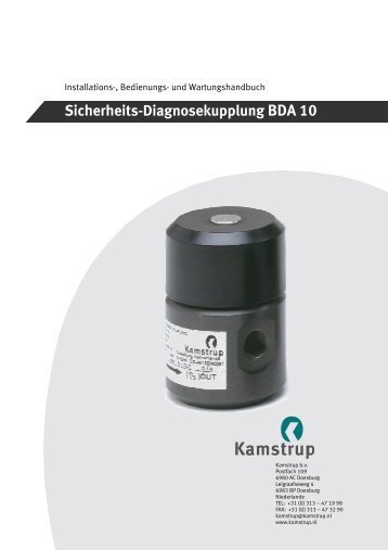 Sicherheits-Diagnosekupplung BDA 10 - Kamstrup A/S