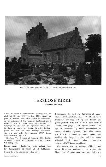 TERSLØSE KIRKE - Danmarks Kirker
