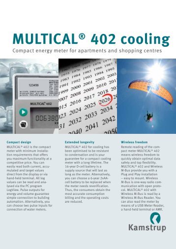 MULTICAL® 402 cooling - Kamstrup