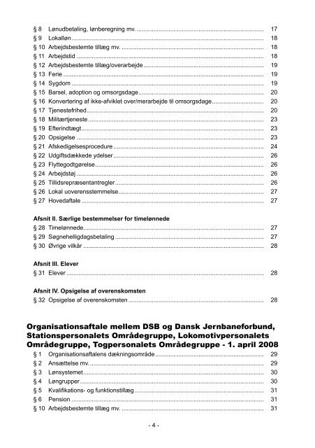 DSB og DSBFirst Overenskomster - tpo@dsb