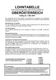 LOHNTABELLE OBERÖSTERREICH - linea7.com