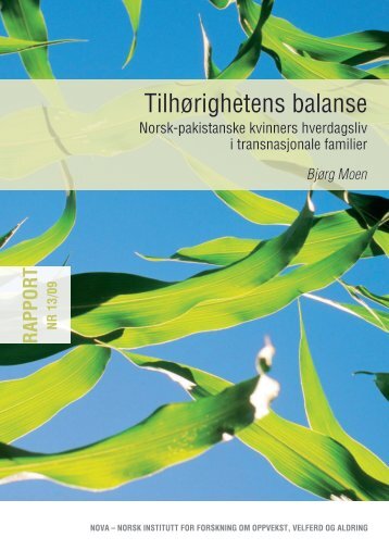 Tilhørighetens balanse - Nova