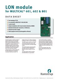 Data sheet - Kamstrup