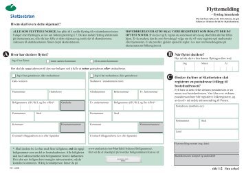 Flyttemelding - Skatteetaten