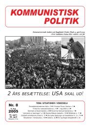 Kommunistisk Politik 8, 2005