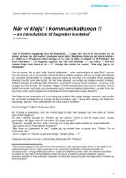 Når vi kløjs' i kommunikationen !! - Centralbibliotek