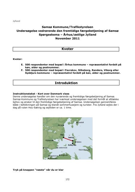 Undersøgelse vedrørende den fremtidige ... - Samsø Kommune