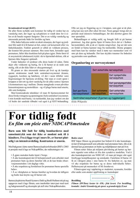 Prematurposten nr. 1 2011 - Prematurforeningen