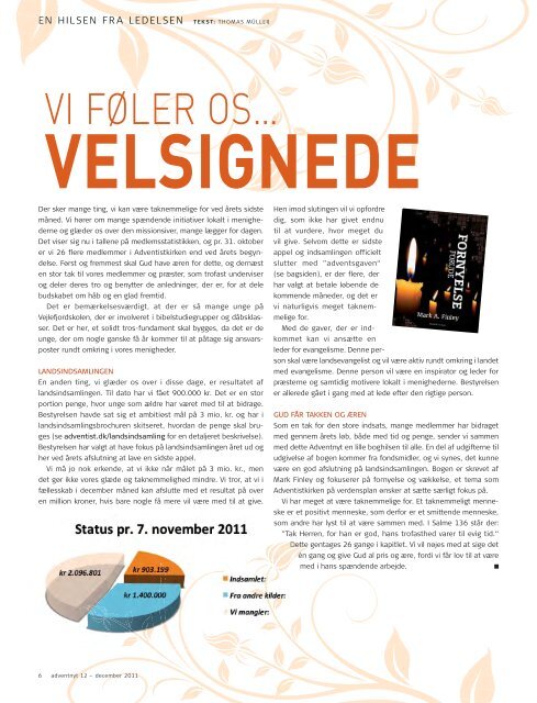 Adventnyt 2011-12.indd - Til forsiden - Syvende Dags Adventistkirken