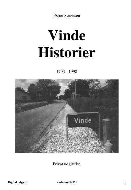 Vinde Historier - 1998 - Vinde beboerforening &gt; Nyheder