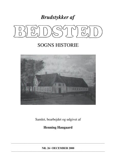 Hefte 26, side 1013-1074 - Bedsted Sogns