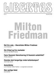 Det frie valg – liberalisten Milton Friedman Om frihed og ... - Libertas
