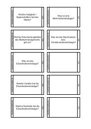 Welche Nachteile hat die Einzelmarkenstrategie? Welche Vorteile ...