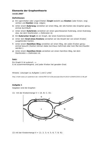 Elemente der Graphentheorie