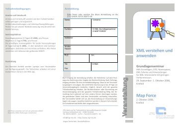 Map Force XML verstehen und anwenden