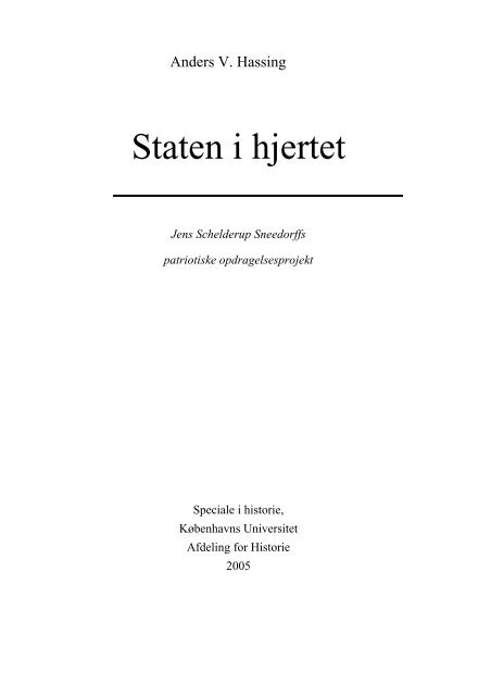 Nr 5 - Anders V Hassing-Staten i hjertet