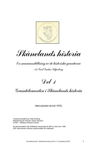 Skånelands historia - Scania Skåneland